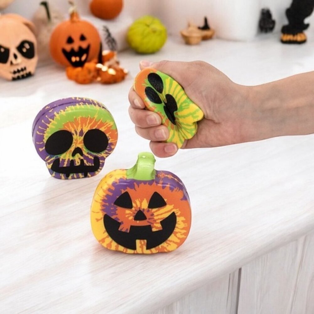 Halloween Tie Dye Stress Balls - 6 Count